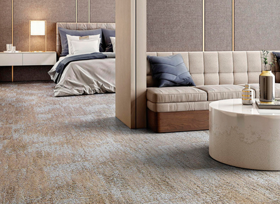 Alfombra decorativa para recámara moderna