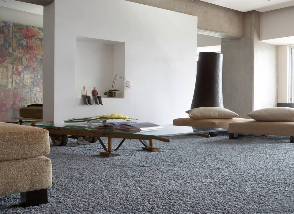 Alfombra gris moderna para sala