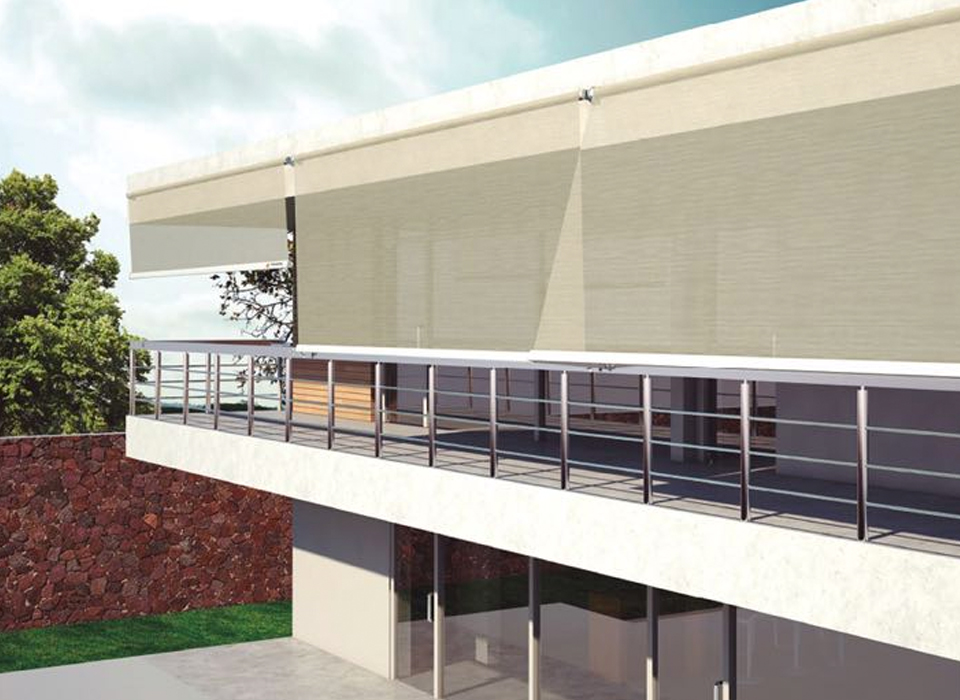 Toldo elegante para terraza residencial